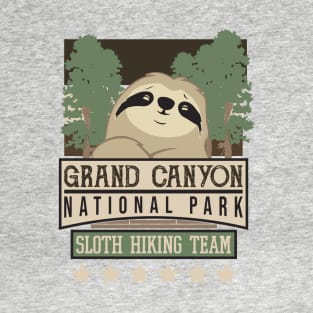 Grand Canyon National Park Sloth Hiking Team T-Shirt